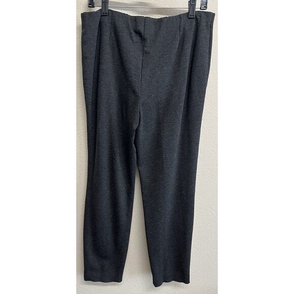 J. Jill Ponte Knit Slim Leg Pull On Pants Size M Heather Gray Charcoal - Picture 4 of 11